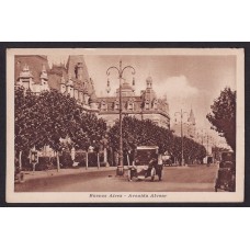 AVENIDA ALVEAR ANTIGUA TARJETA POSTAL